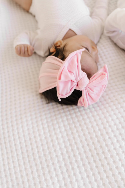 Fab-Bow-Lous® Soft Stretch Headband in Pink