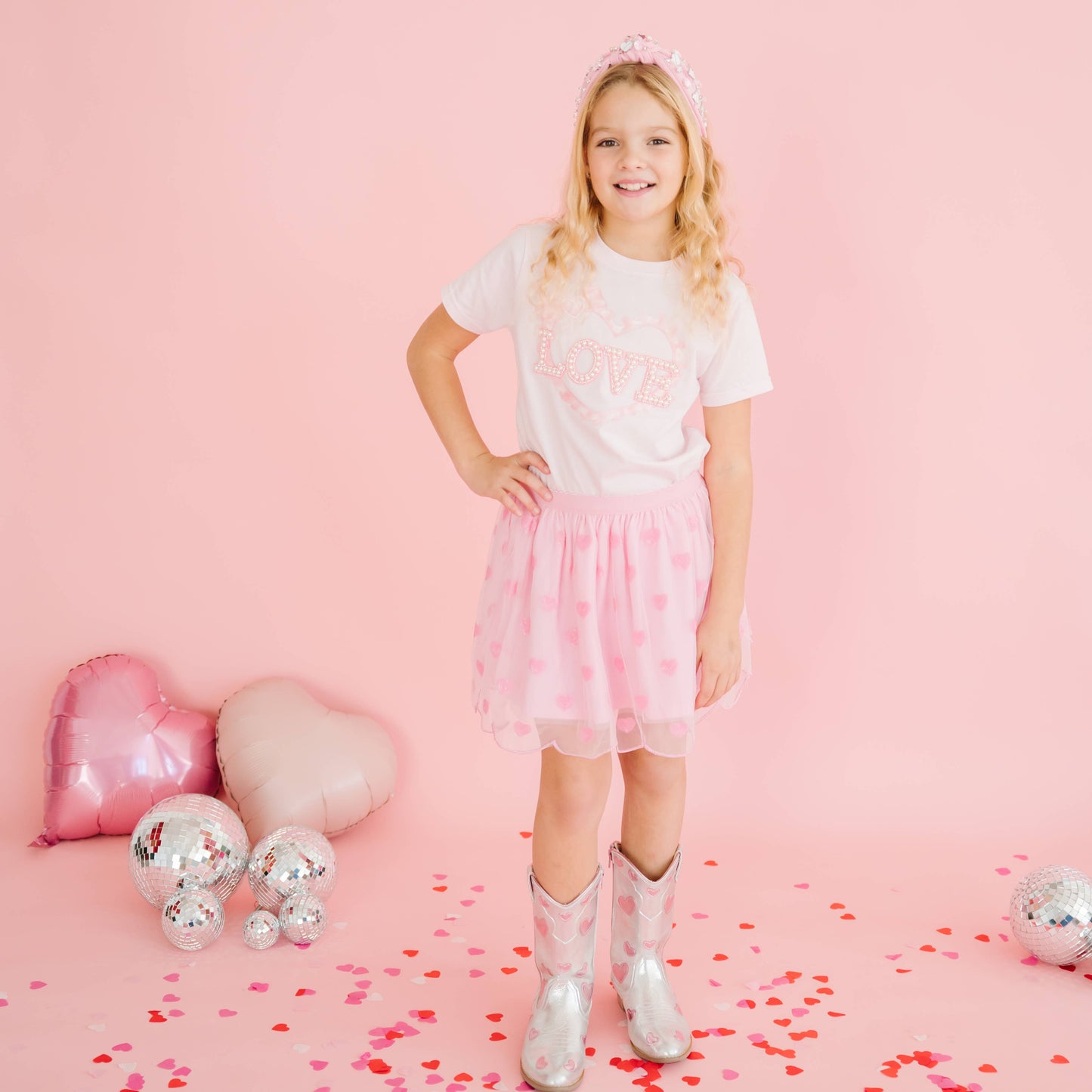 Mini Sequin Hearts Tutu