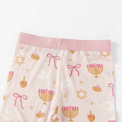 Pretty In Pink Hanukkah Bamboo Pajama Set