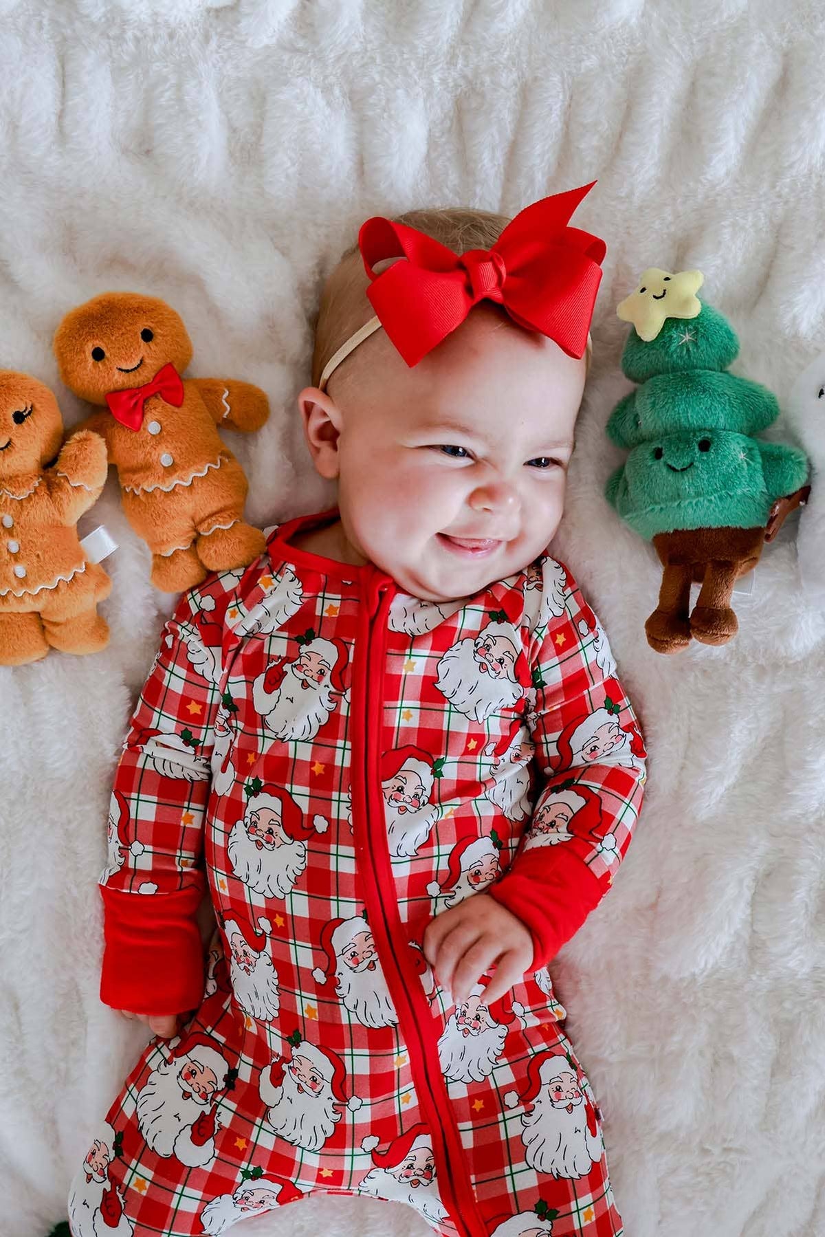 Cozy Claus Bamboo Convertible Zipper Romper