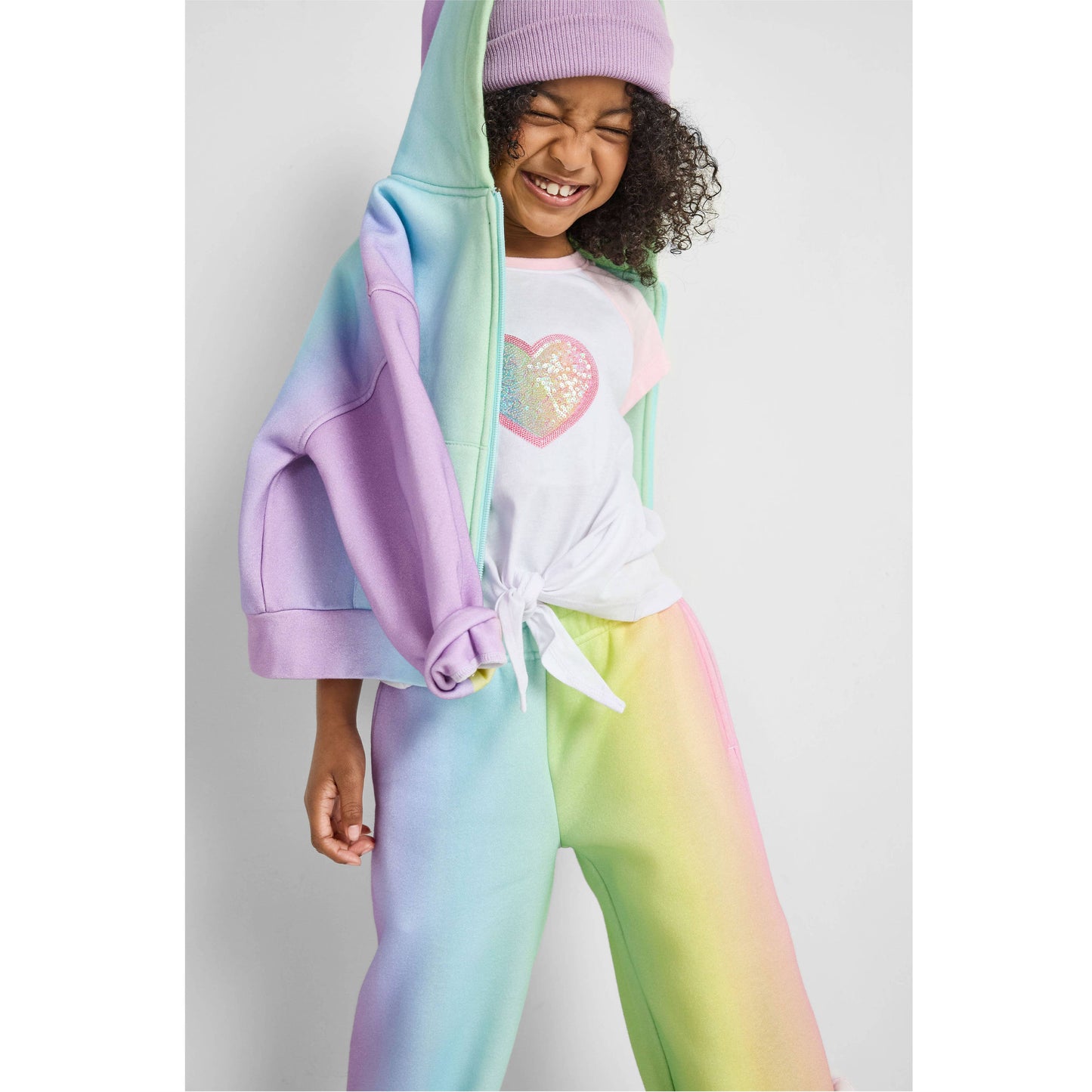 Rainbow Zip-Up Hoodie