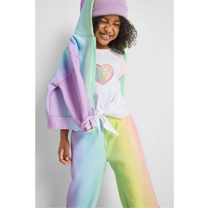 Rainbow Wide-Leg Joggers