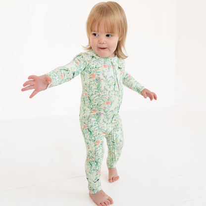 Sage Blossom Bamboo Onesie