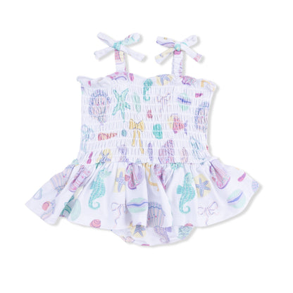 Beach Days Smocked Bubble with Skirt