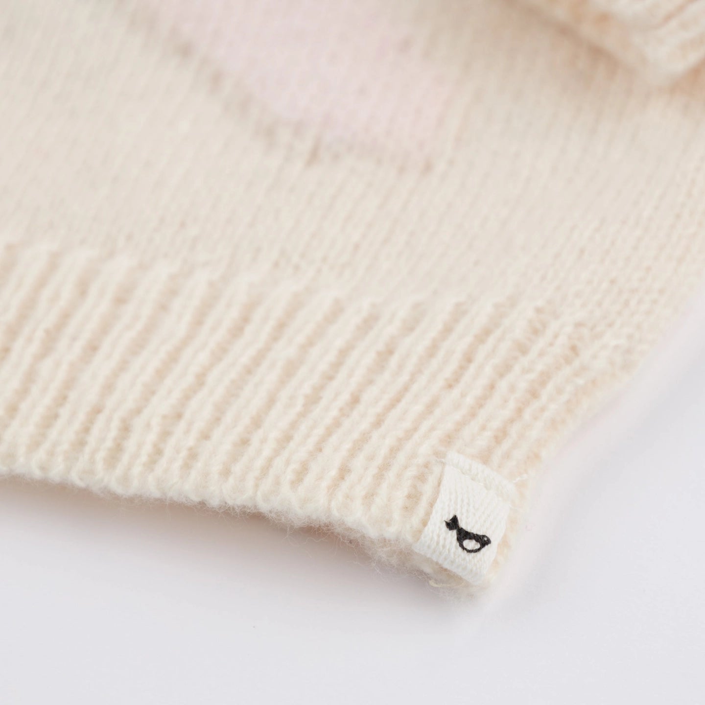 Baby Pink Bow Crew Neck Sweater