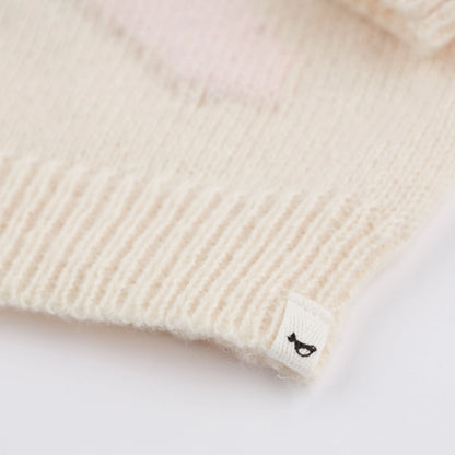 Baby Pink Bow Crew Neck Sweater