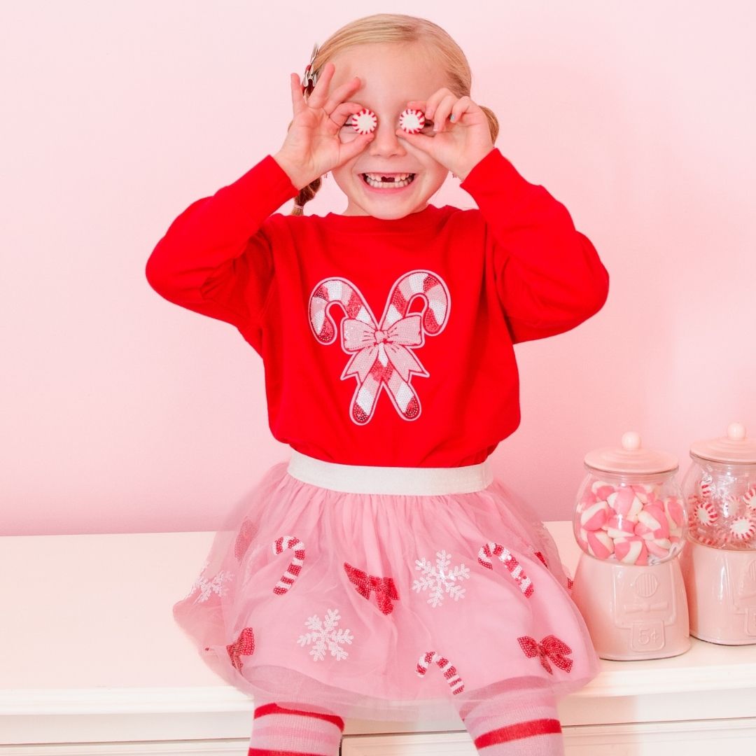 Candy Cane Cutie Sequin Tutu