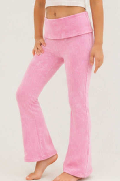 Purple Vintage Washed Foldover Flare
