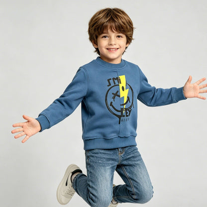 Blue Lightning Bolt Knit Jogger Set