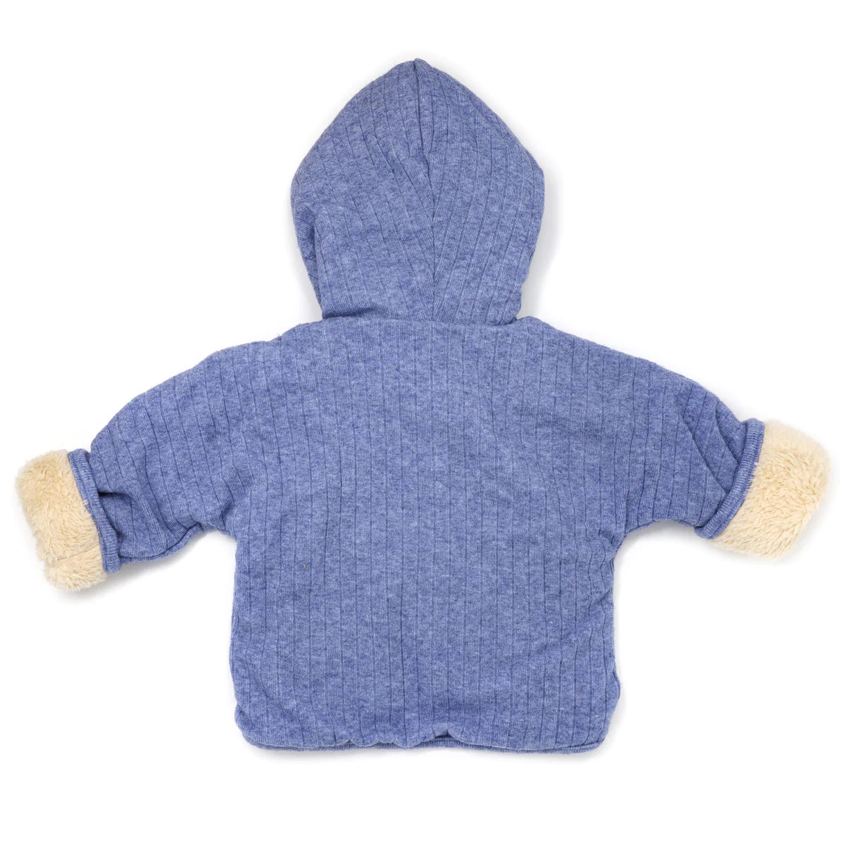 oh baby! Blue Heather Wide Rib Sweater Knit Winter Snowdrift Jacket