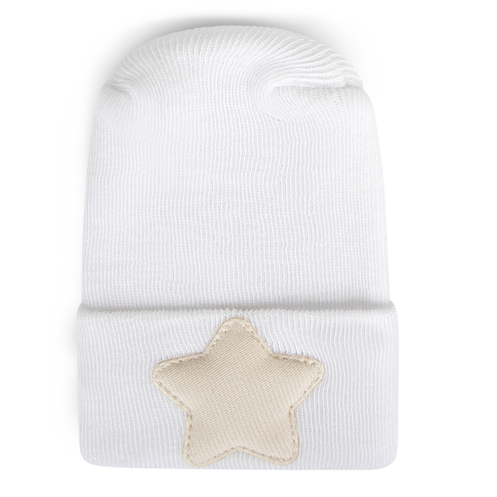 Cream Star Hospital Hat