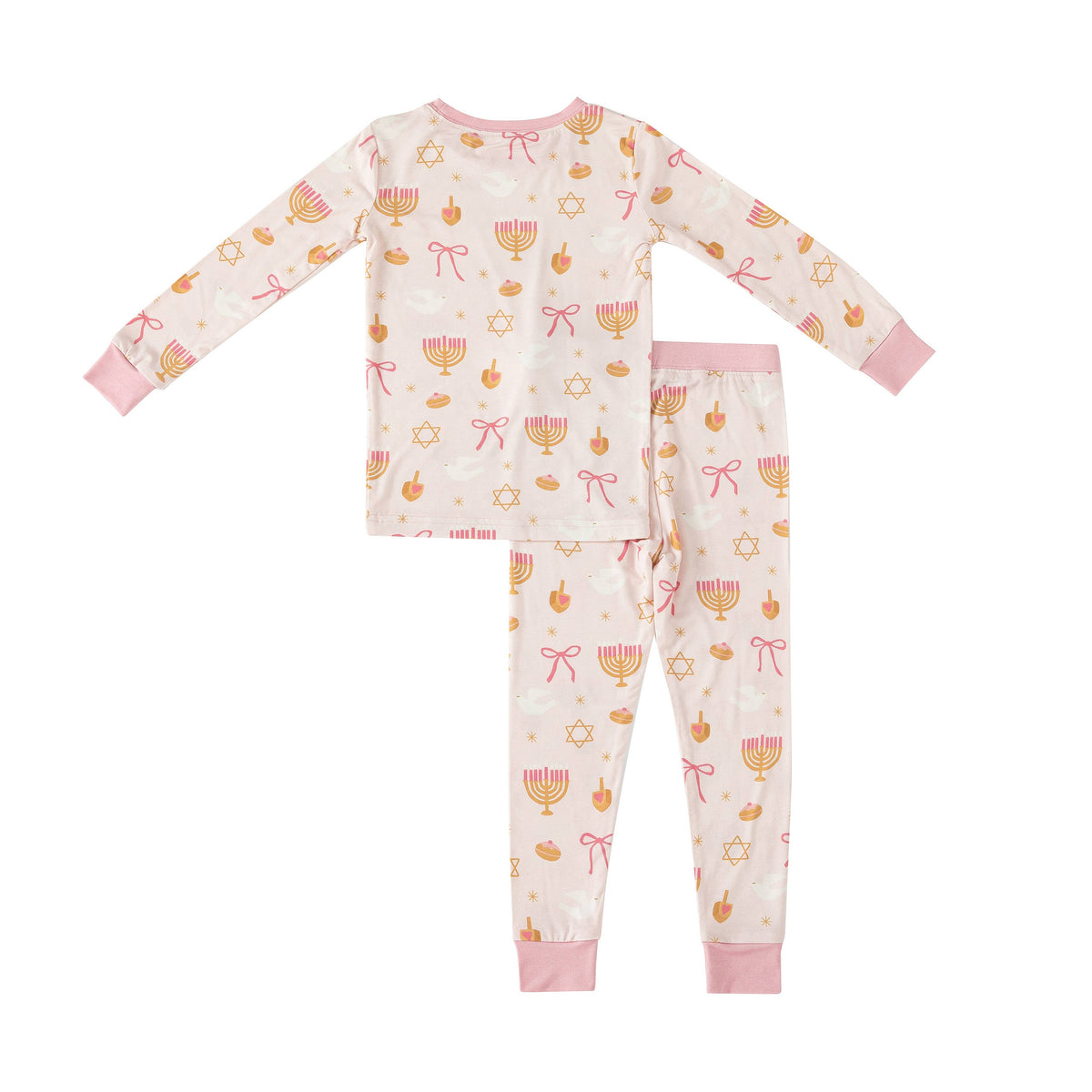 Pretty In Pink Hanukkah Bamboo Pajama Set