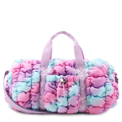 Quilted Scrunchies Ombré Large Duffle Bag