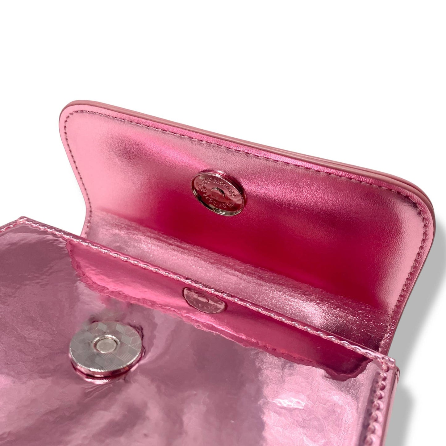 Crystal Decor Pink Patent Purse