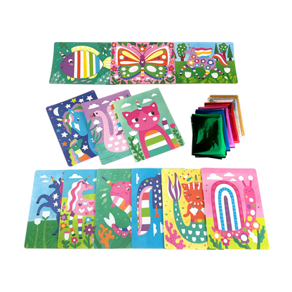 Foil Art & Coloring Kit - Whimsical World