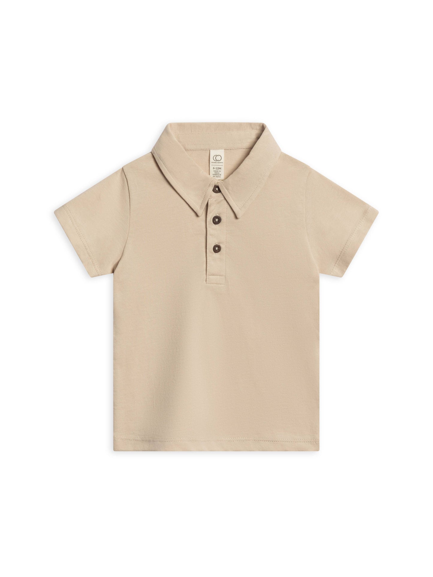 Ben Short Sleeve Polo in Oat