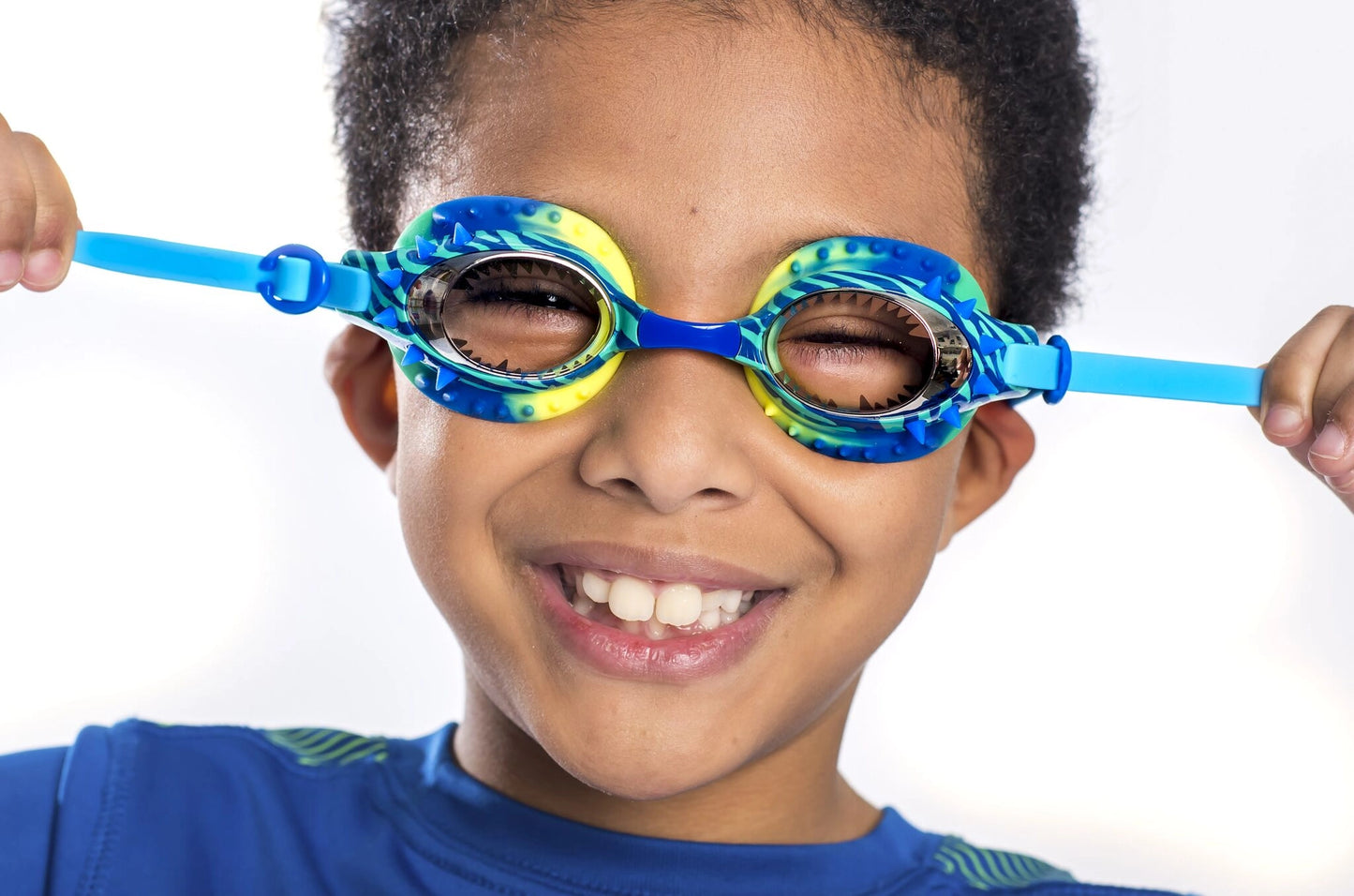 Dinomite Blue Prehistoric Times Swim Goggles