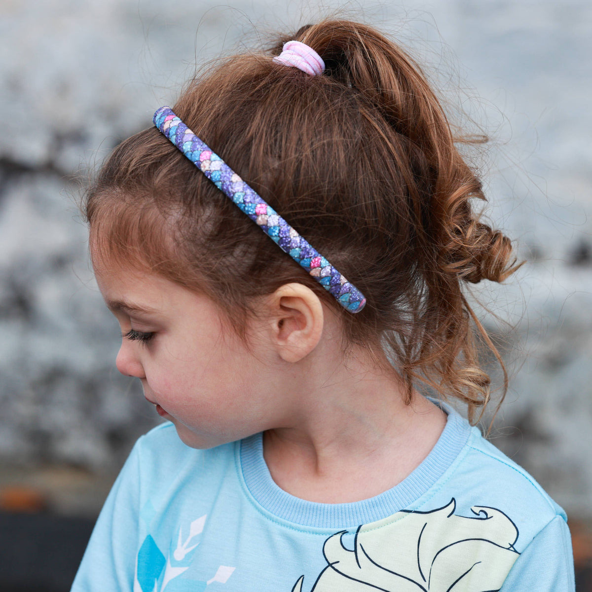 Purple Mermaid Thin Headband
