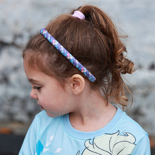 Purple Mermaid Thin Headband