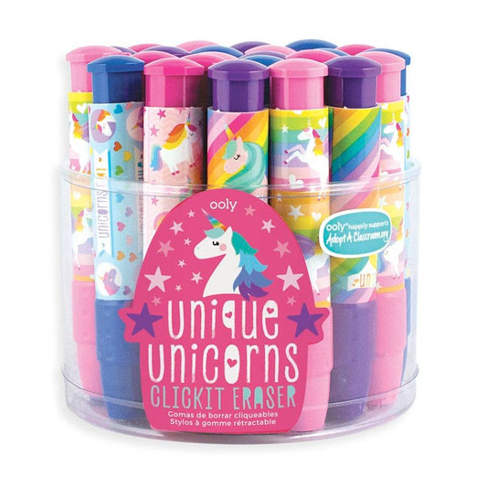 Unique Unicorns ClickIt Erasers