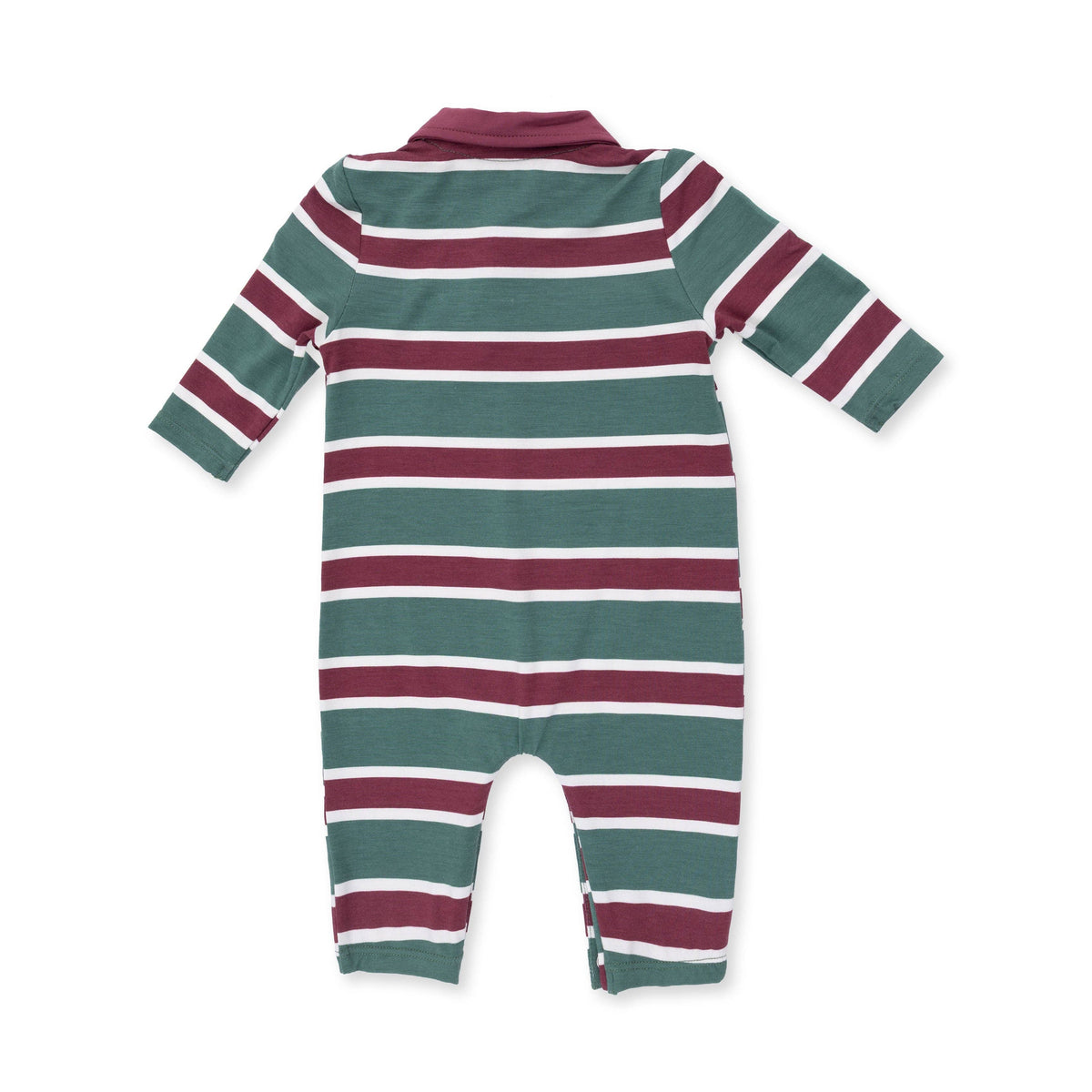 Rugby Stripe Polo Bamboo Romper