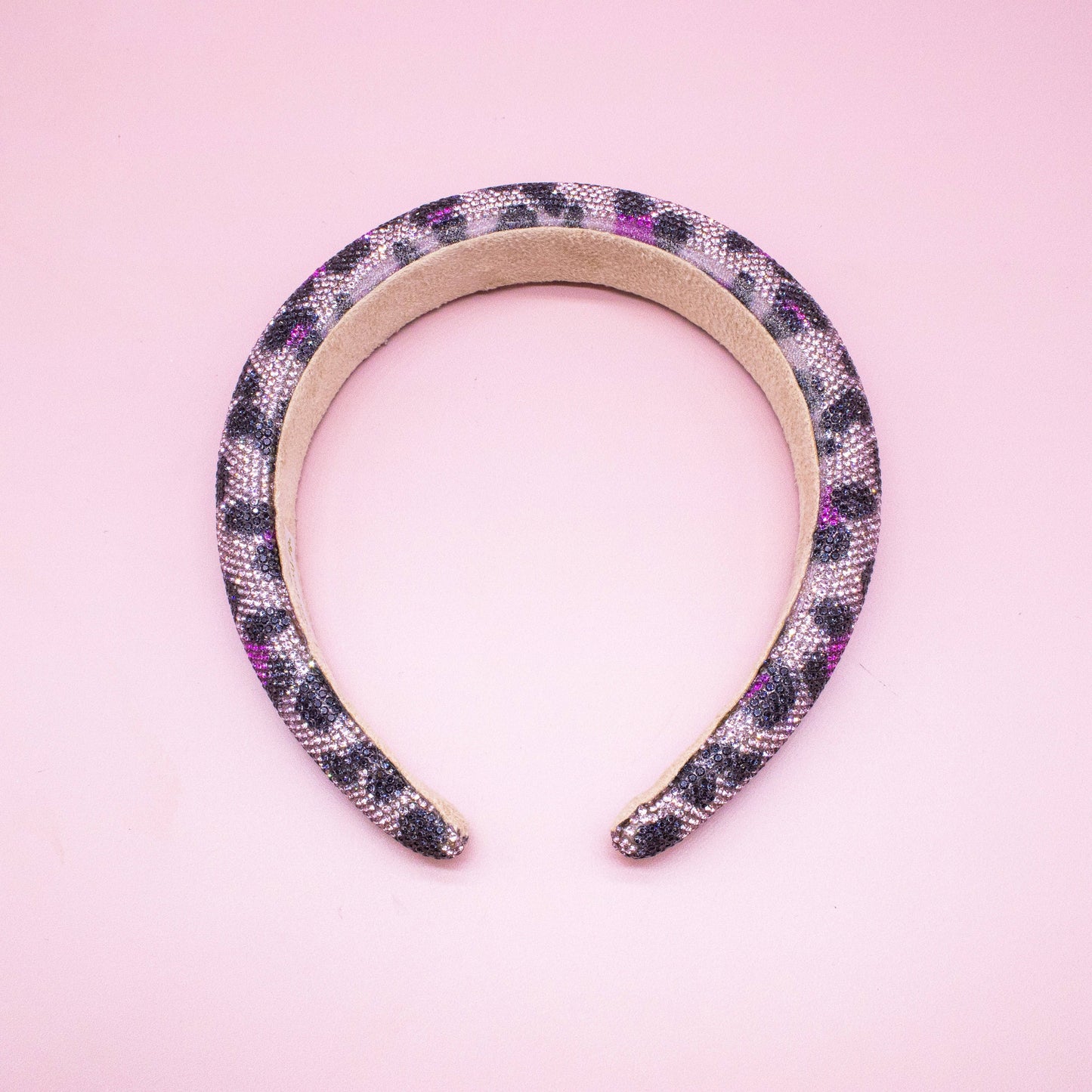 Crystal Magenta Leopard Headand
