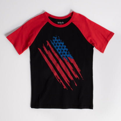 Flag Baseball Tee