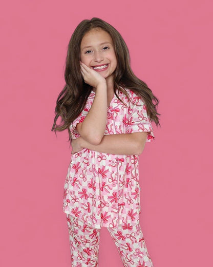 Bow Checkered Charm Dream Flare Set