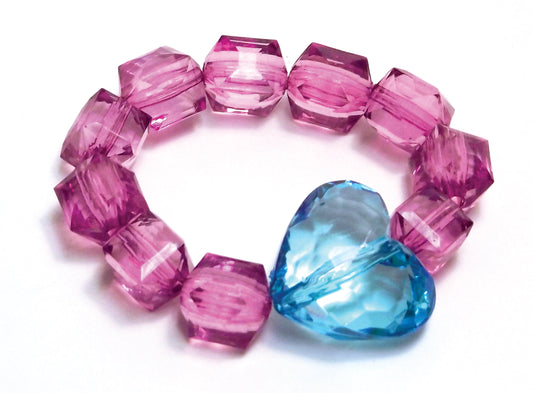 Rock Candy Magenta Stretch Bracelet