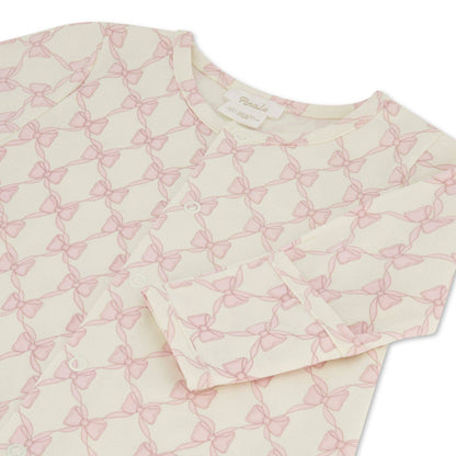 Bows Cotton Coverter Gown + Hat Set