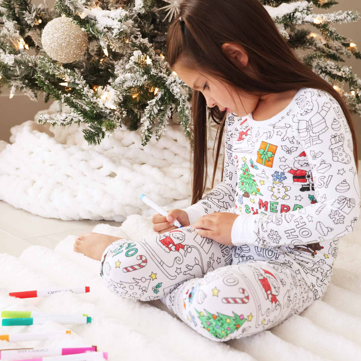 Christmas Colorable Pajama Set