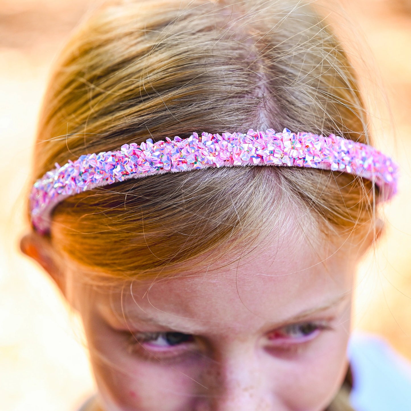 Pink Sequin Thin Headband