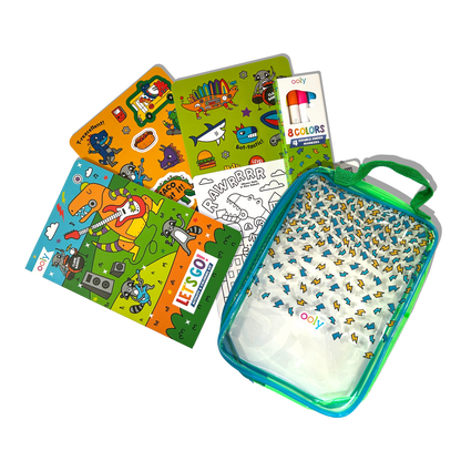 Activity & Coloring Kit - Robo Dinos