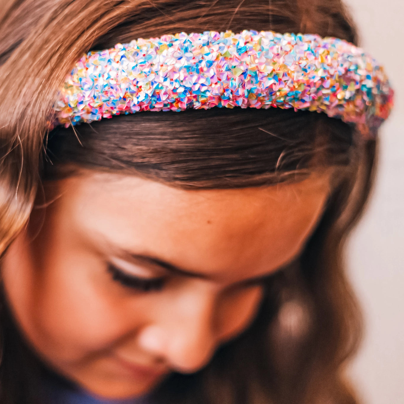 Chunky Sequin Multicolor Headband