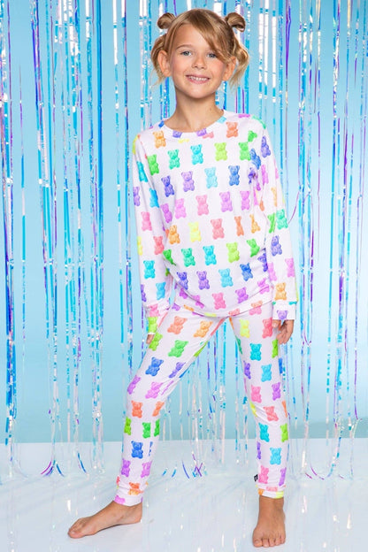 Gummy Bear Simply Soft Long Sleeve Crew & Slim Lounge Bottom