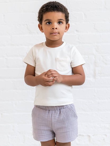 Jude Muslin Shorts in Lilla