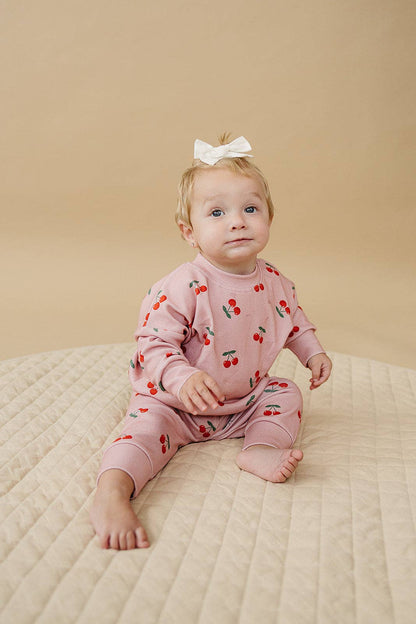Blush Cherry Baby Jogger Set