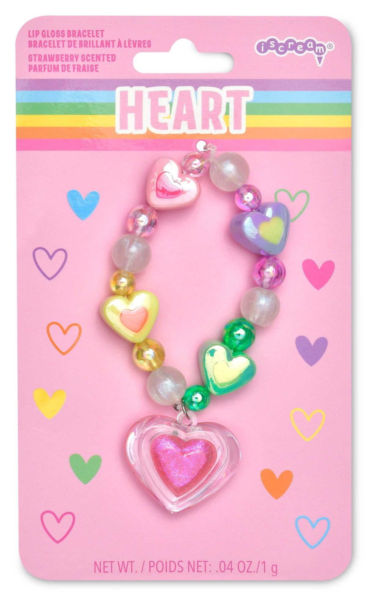 Lip Gloss Heart Bracelet