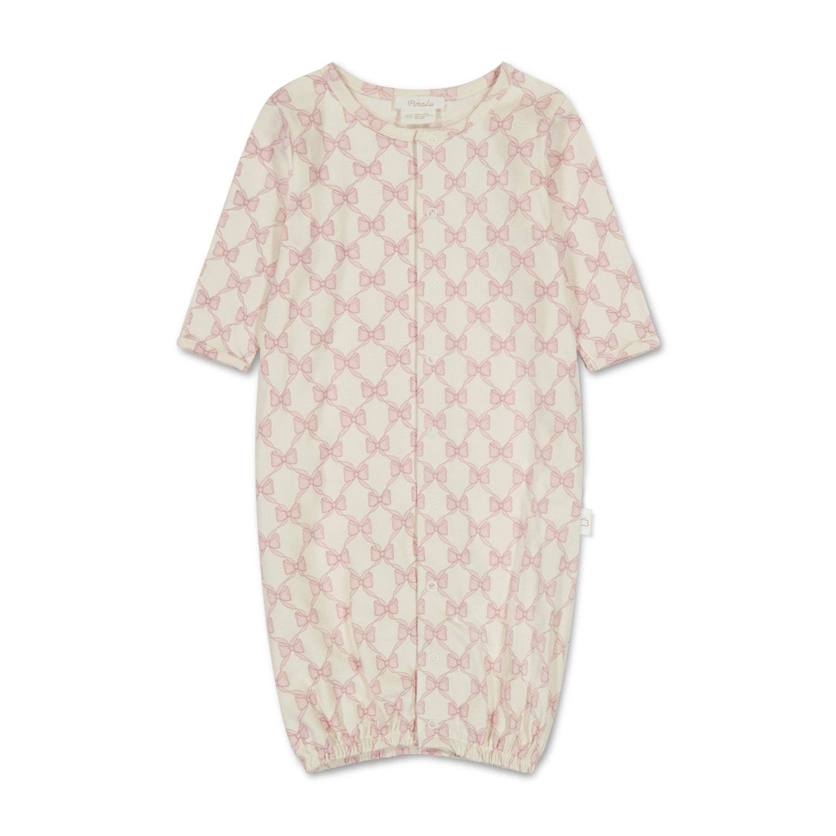 Bows Cotton Coverter Gown + Hat Set