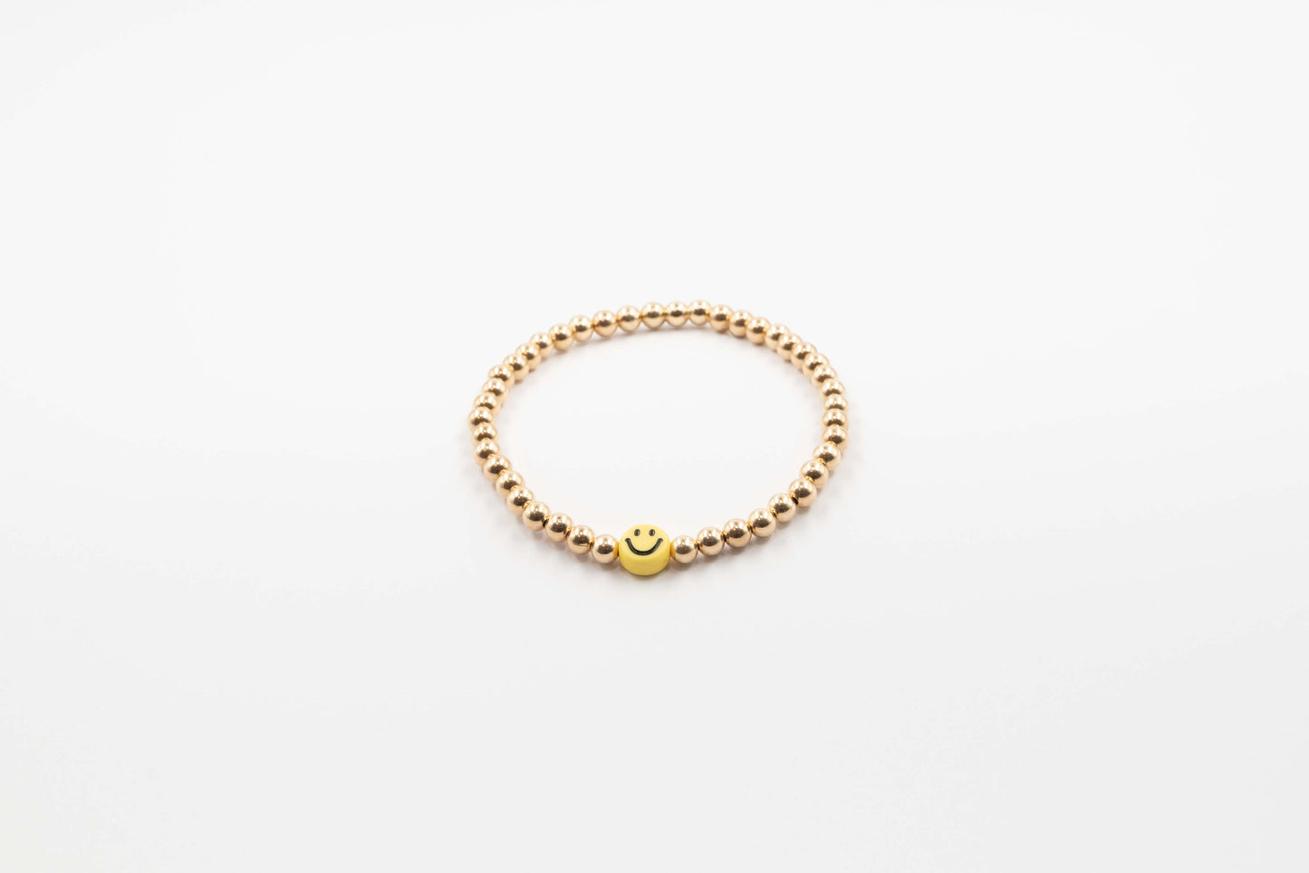 *4mm 14K Gold Filled Be Happy Bracelet*