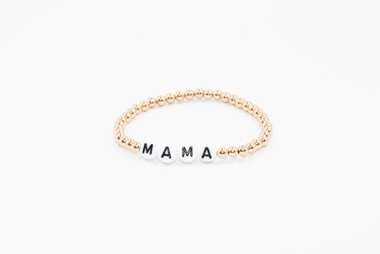 *4mm 14K Gold Filled Mama Bracelet*