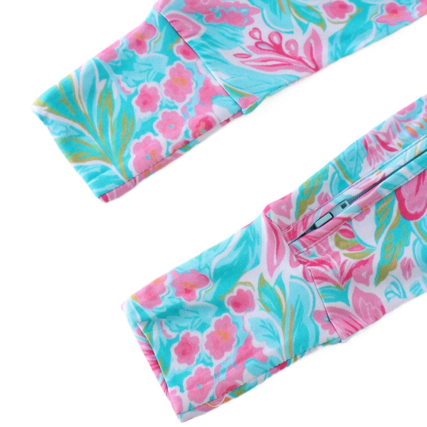 PoshTOT Bright Florals Bamboo Convertible Zip Romper