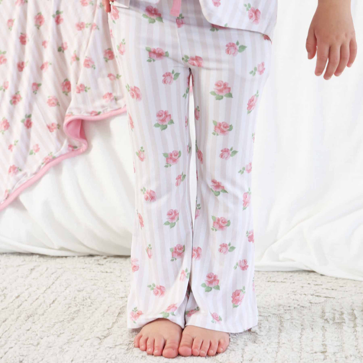 Rosy & Cozy Two Piece Flare Lounge Set