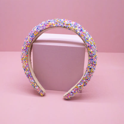 Chunky Sequin Multicolor Headband