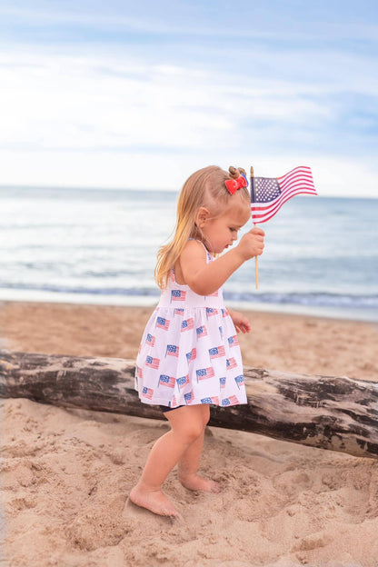 American Flag Bamboo Swing Tunic