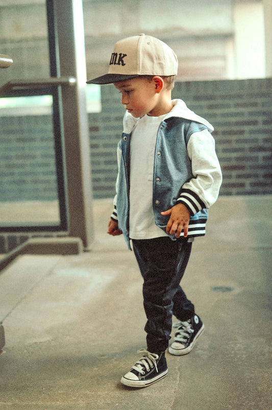Hooded Varsity Bomber Jacket