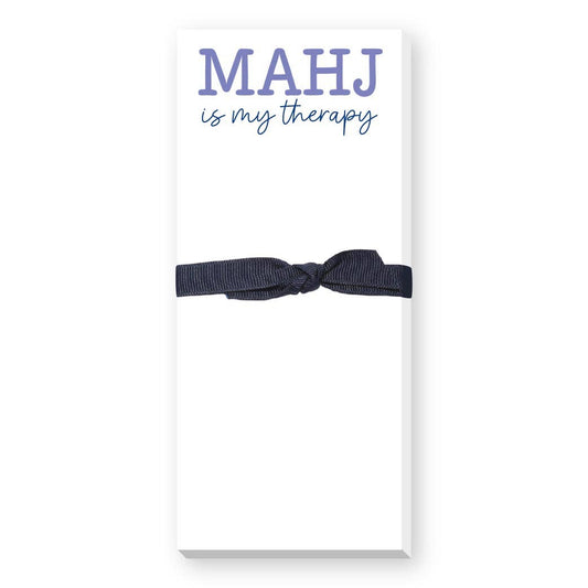 Mahj Is My Therapy Skinnie Notepad