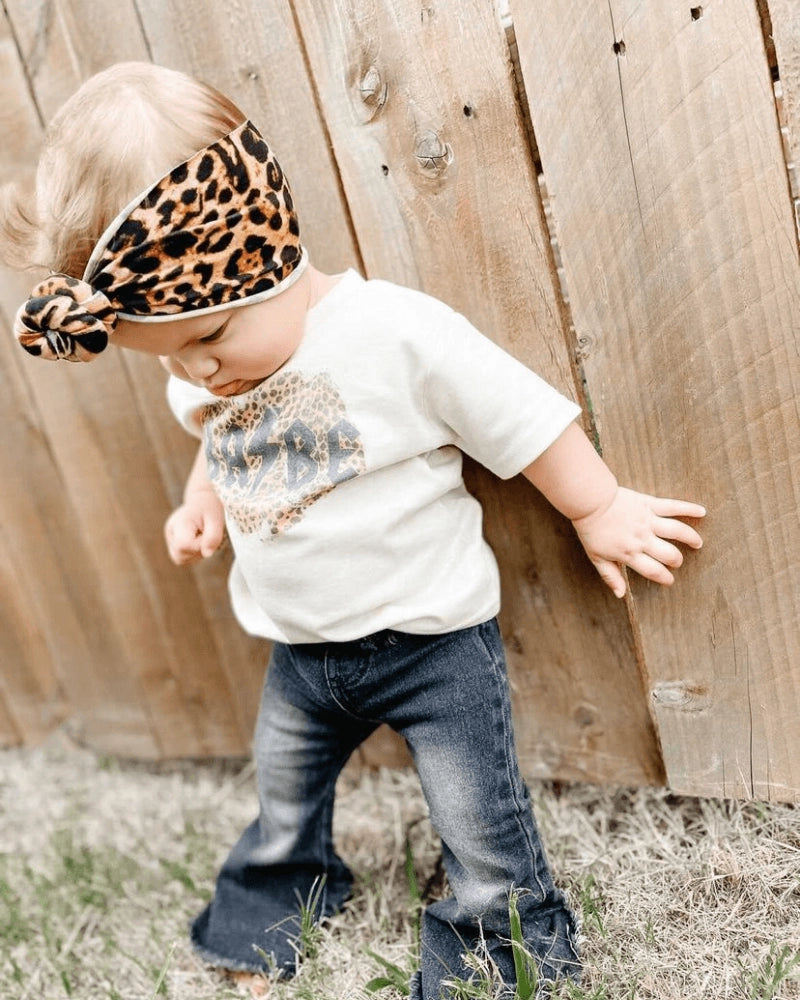 Black Wash Denim Bell Bottoms