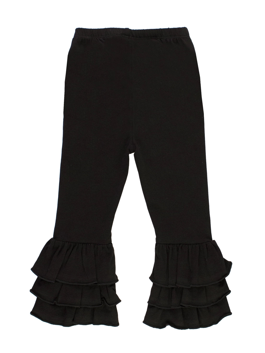 Black Ruffle Flare Pants