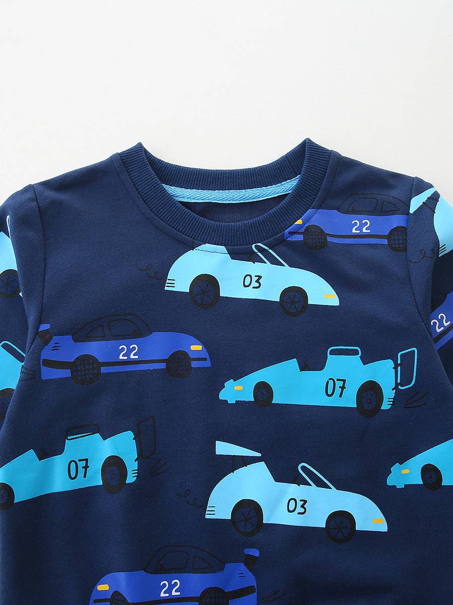 Blue Cars Sweatshirt